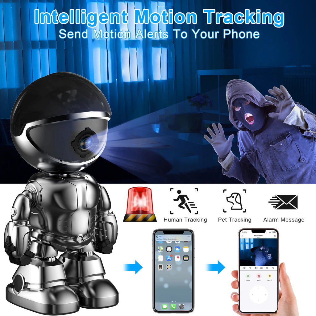 WESECUU Smart Robot Camera 3MP IP Camera WIFI Robert Network CCTV HD Baby Monitor Remote Control Home Security Camera